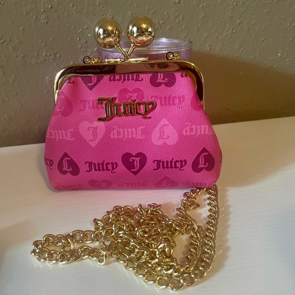 Juicy Couture Girls Just Wanna Have Fun Kisslock Coin Purse